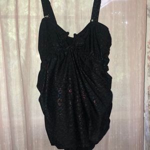 Torrid cheetah print swimsuit size 2